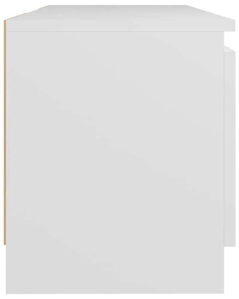 fehér TV-szekrény LED lámpákkal 120 x 30 x 35,5 cm