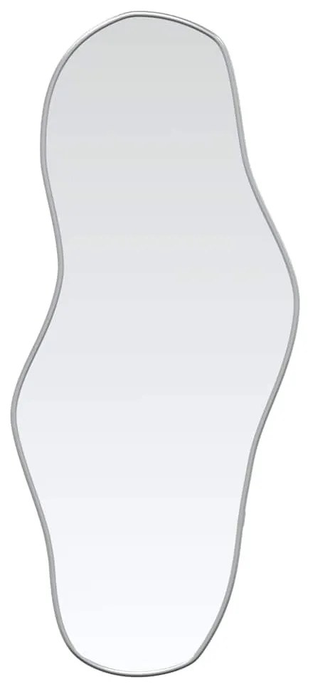 ezüstszínű falitükör 90x40 cm