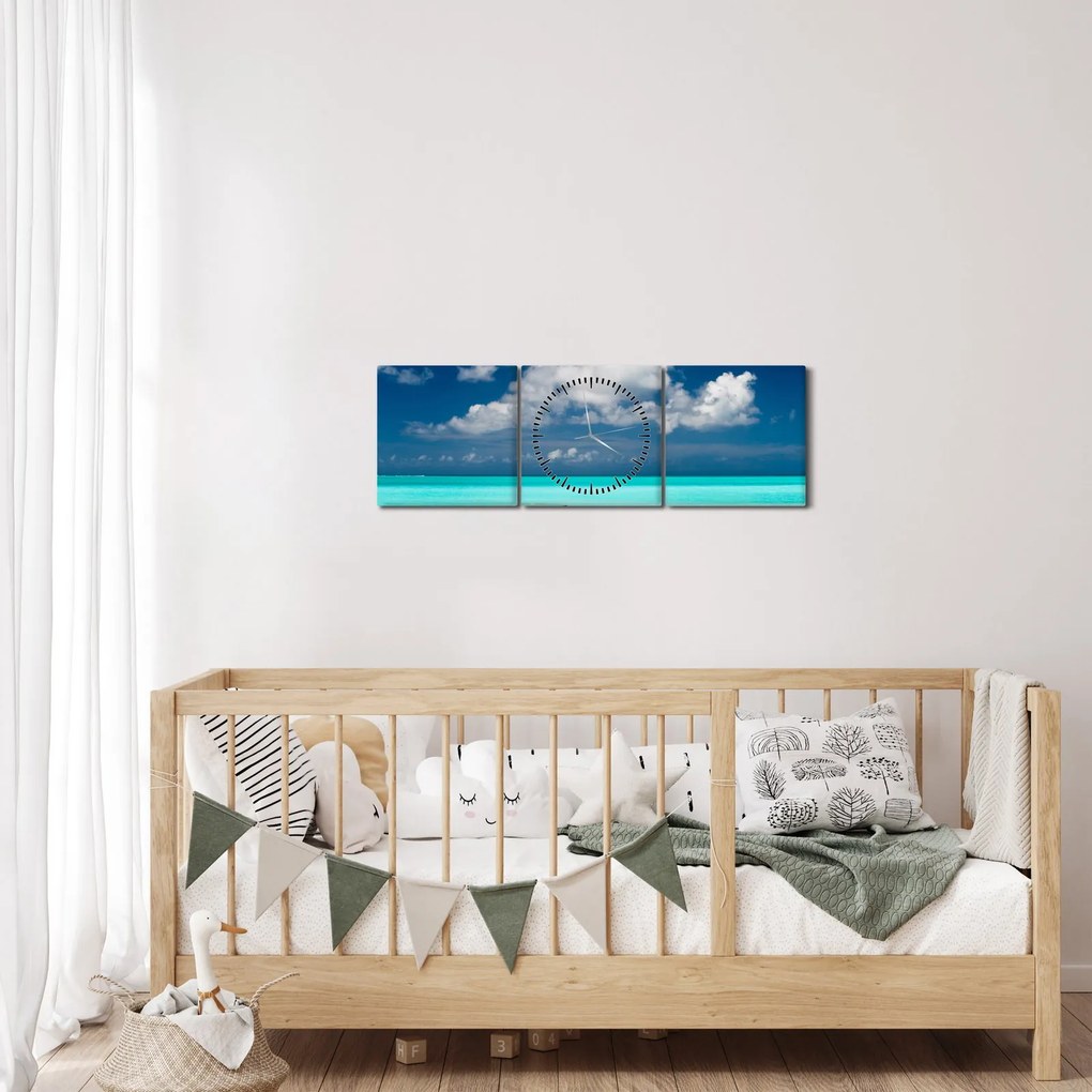 Tenger képe (órával) (90x30 cm)