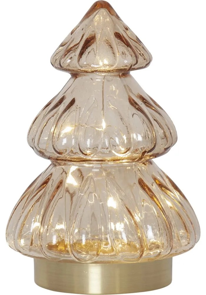 Narancssárga fénydekoráció karácsonyi mintával ø 12 cm Abete – Star Trading