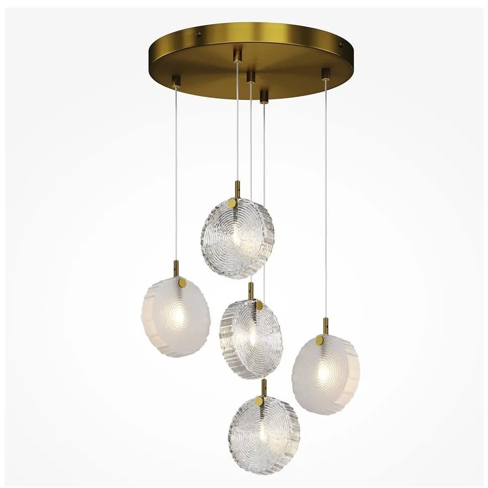 Maytoni MOD254PL-05BS - Csillár zsinóron FROZEN 5xG4/28W/230V réz