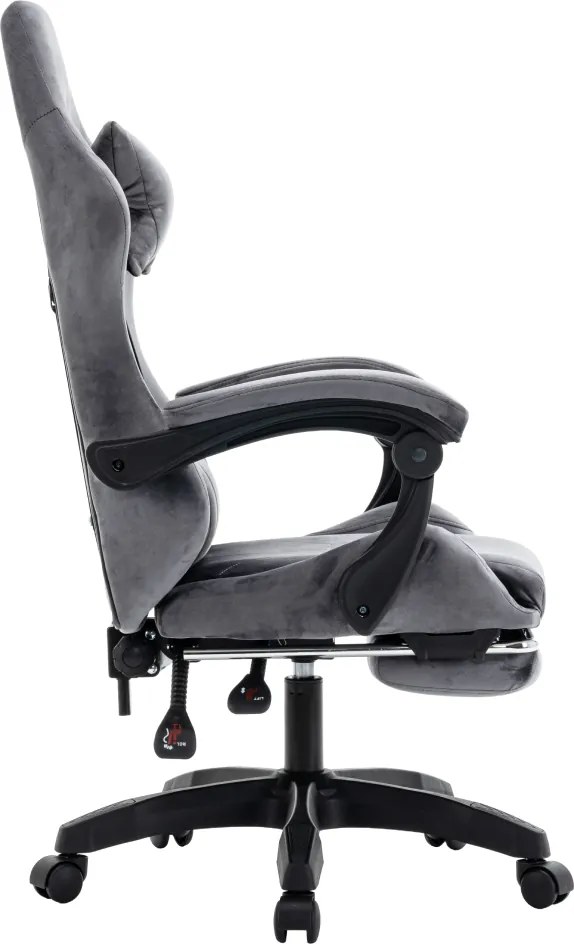 Irodai/gamer szék, szürke, LOPES