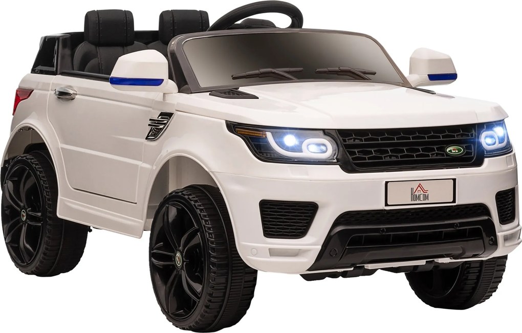 HOMCOM SUV Elektromos Autó Gyerekeknek 3-6 Éveseknek Akkumulátoros 12V 2 Motorral Távirányítóval Fényszórókkal, Hangszóróval, Zenével, USB Porttal és