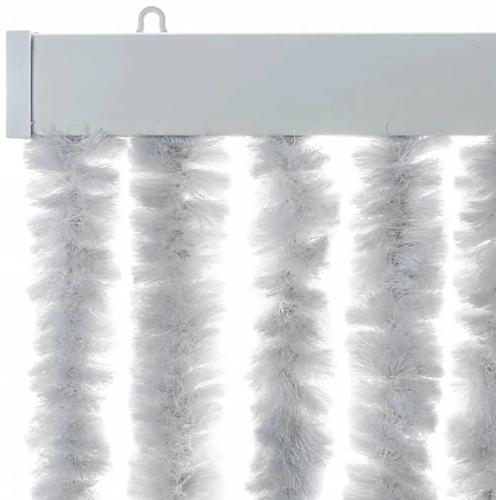 szürke zsenília rovarfüggöny 90x200 cm