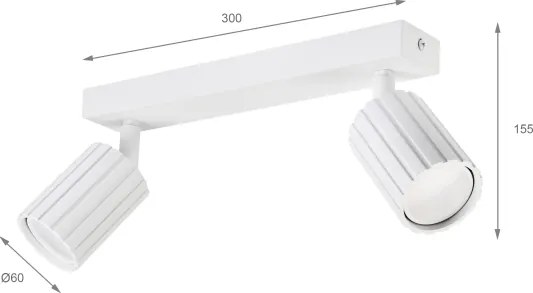 Brilagi - Spotlámpa CRISPINA 2xGU10/10W/230V fehér