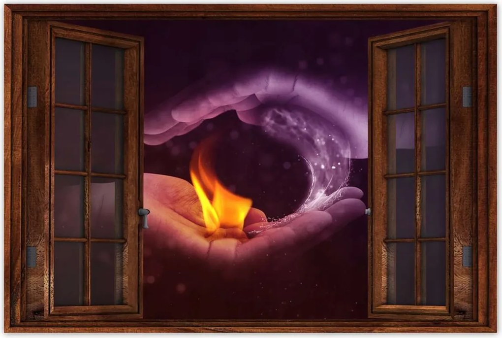 Poszterek 60x40 Mint a tűz és a víz