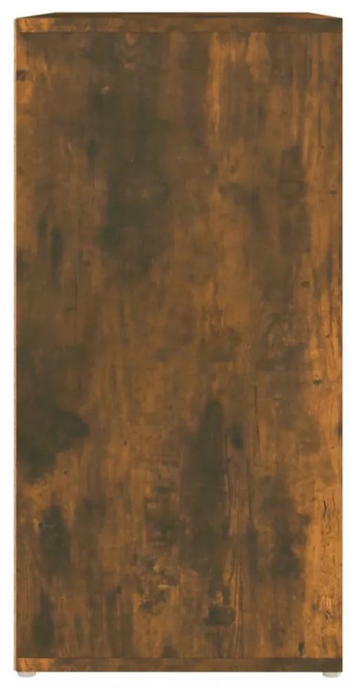 füstös tölgy színű szerelt fa cipősszekrény 60 x 35 x 70 cm