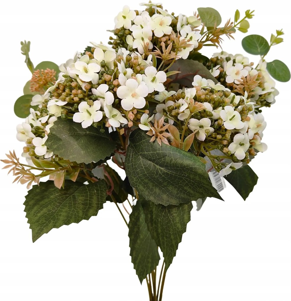 Kalina csokor művirág zöld-fehér 42 cm