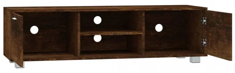 füstös tölgy színű szerelt fa TV-szekrény 140 x 40,5 x 35 cm