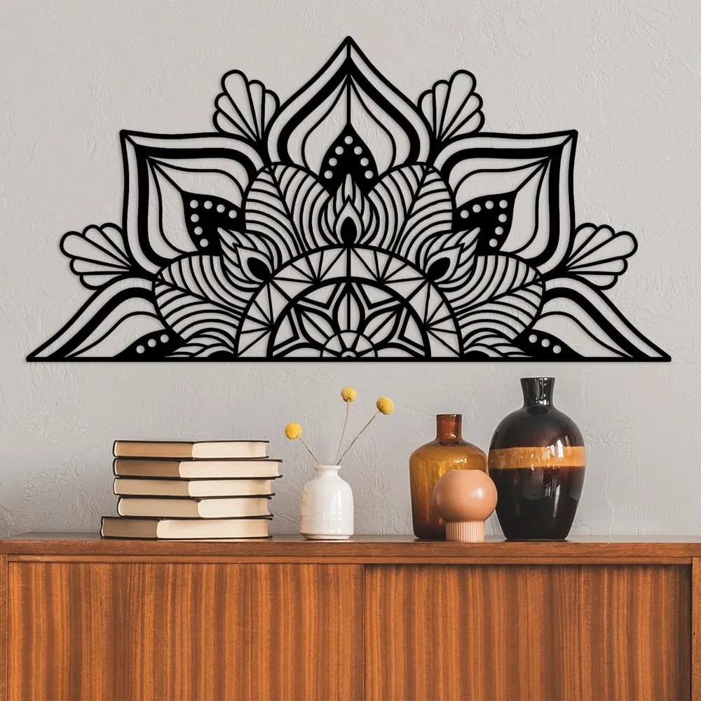 Fém fali dekoráció 118x59 cm Mandala – Wallity