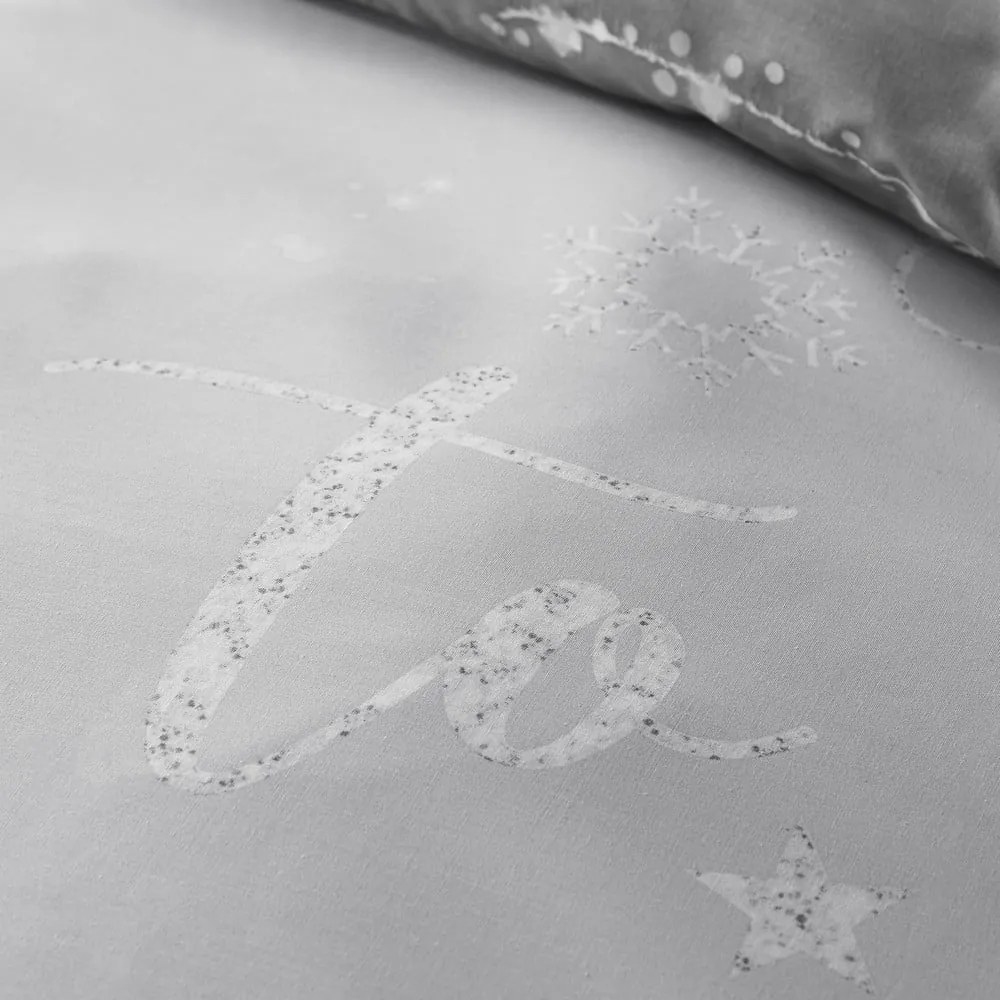 Szürke kétszemélyes ágyneműhuzat 200x200 cm A Lot Like Christmas – Catherine Lansfield
