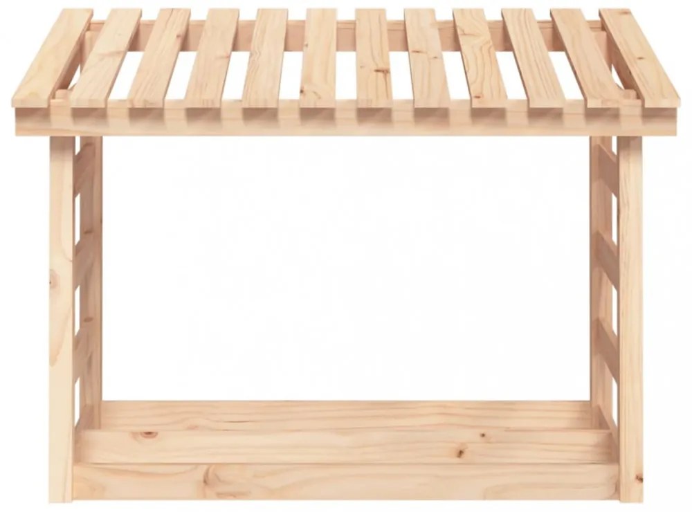 vidaXL tömör fenyőfa tűzifatartó állvány 108x64,5x78 cm