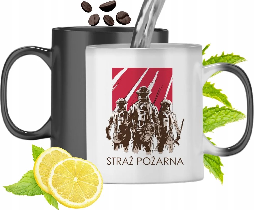 Mágikus Bögre Tűzoltóknak Színváltós Nyomtatott Fényképpel