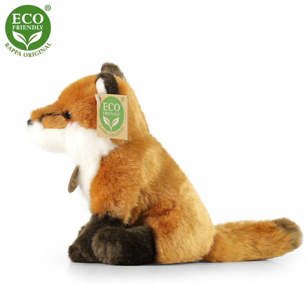 Rappa ülő plüss róka, 18 cm ECO-FRIENDLY