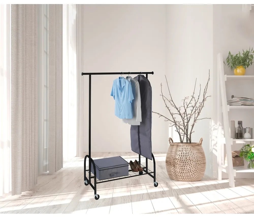 Profi fekete fém ruhatartó - Wenko