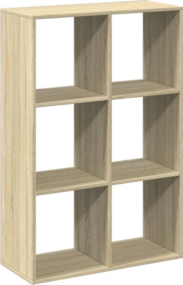 vidaXL sonoma tölgy szerelt fa elválasztó könyvespolc 69,5x29x103,5 cm