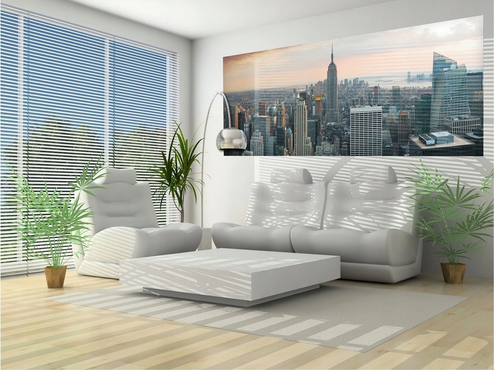 Fotótapéta Város felhőkarcolók panoráma építészet 250x104 +ragasztó