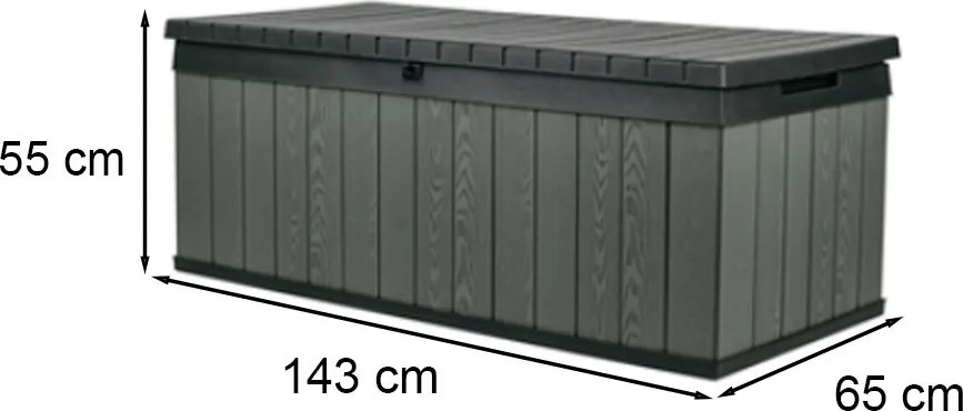 Darwin kerti tároló 380L zöld