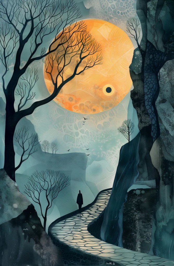 Poszter 53x81cm Az út rejtélye cél nélkül