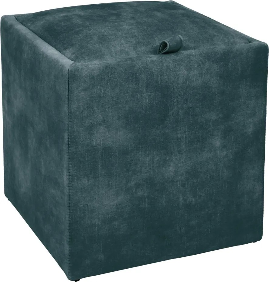 Box puff - P13 szövet - türkiz R