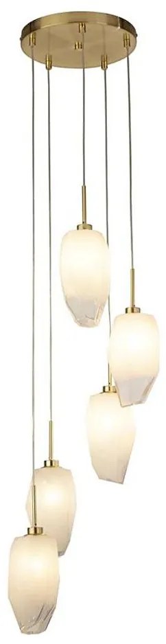 Searchlight 23146-5SB - ROCKY kábeles csillár 5xG9/33W/230V