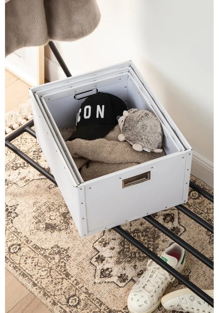 Fehér karton tárolódoboz szett 3 db-os Ture – Bigso Box of Sweden