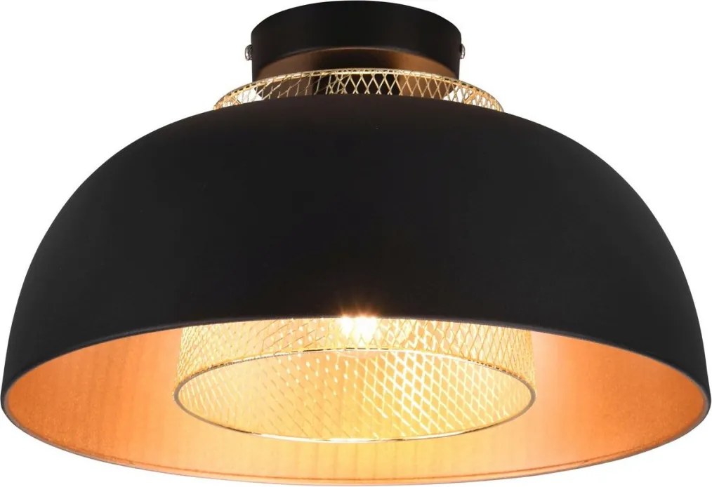 TRIO R60811032 PUNCH Vintage Mennyezeti Lámpák Fekete E27 IP20