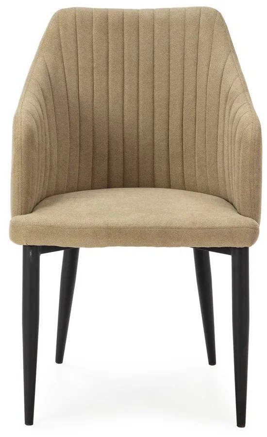 Világoszöld kárpitozott étkezőfotel szett 2 db-os Nadi – Marckeric