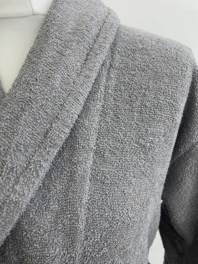 Frottír unisex fürdőköpeny Szürke TiaHome - L