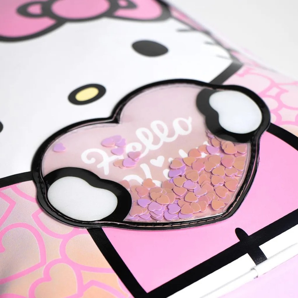 Hello Kitty Heart hologrammos hátizsák, táska 32 cm