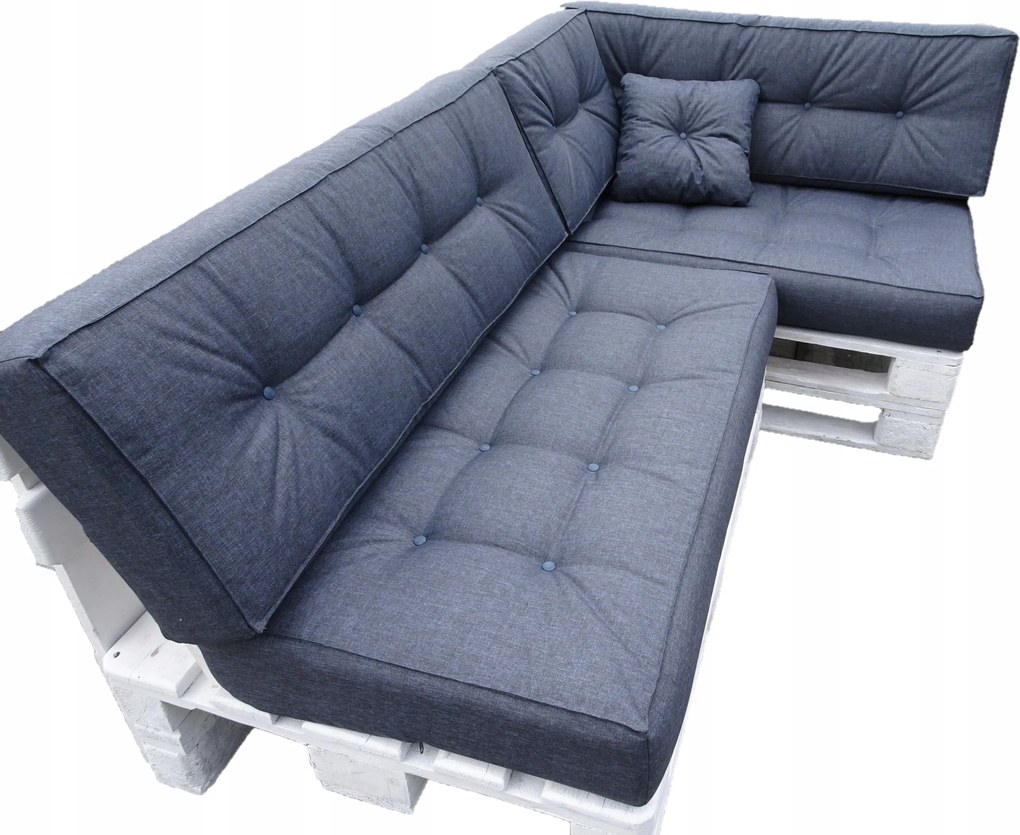 Párnák két Raklapra kpl 6 db 120 X 60 tengerész Egyenes Háttámla