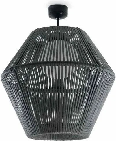 NOVOLUX 857D-G05X1A-58 NELL Klasszikus Kültéri Mennyezeti Lámpa Fekete, Grafit E27 IP65