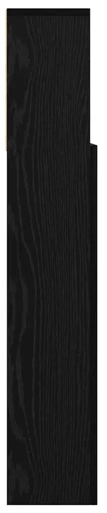 Fejhajtó szekrény polcokkal fejtámlával Musta tammi Műanyag Fa