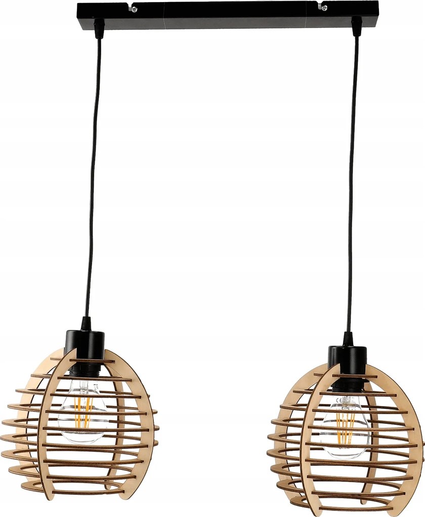 Függő lámpa csillár túlnyúlás mennyezeti lámpabúra fa