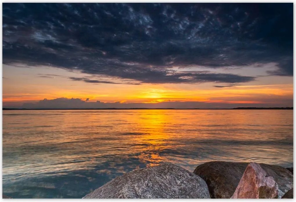 Poszterek 185x125 Sziklák Tenger Nap