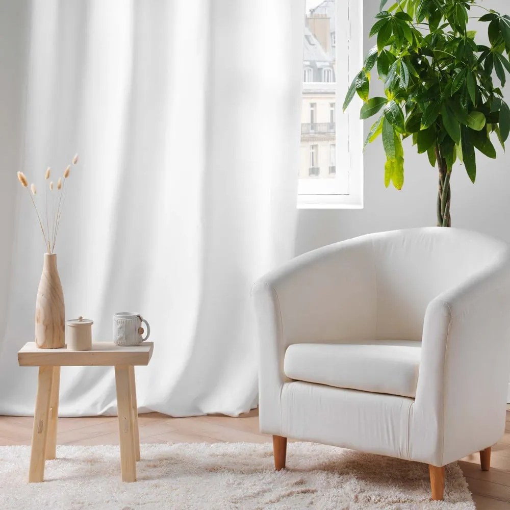 Fehér mikroszálas termo függöny 135x260 cm Micropolar – douceur d'intérieur