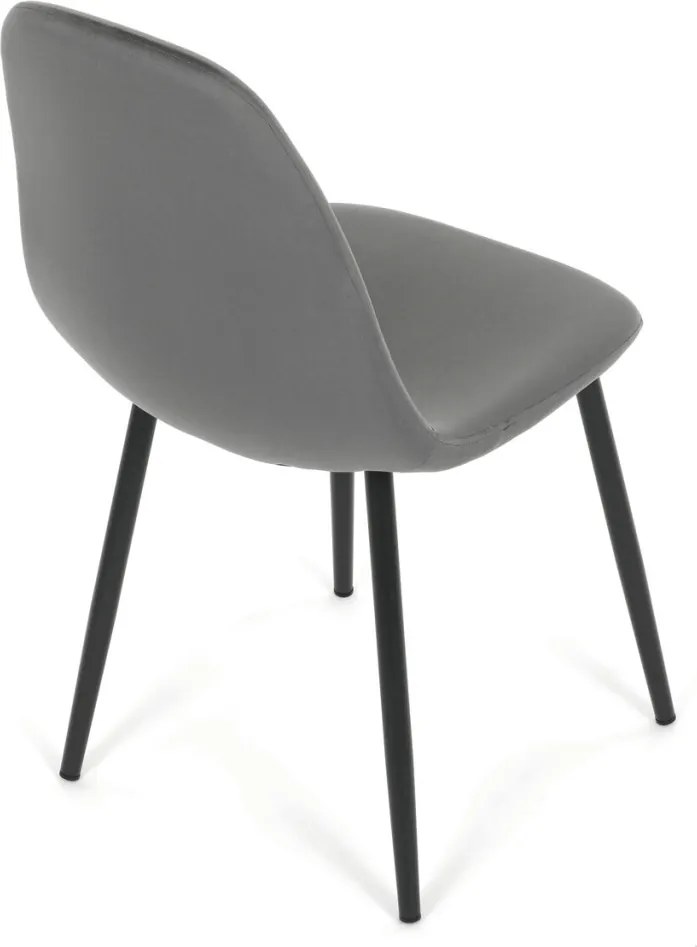 CT-V2971 GREY4 szürke bársony étkezőszék