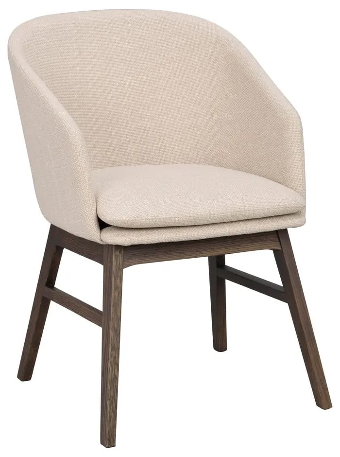 Bézs kárpitozott étkezőfotel szett 2 db-os Windham – Rowico