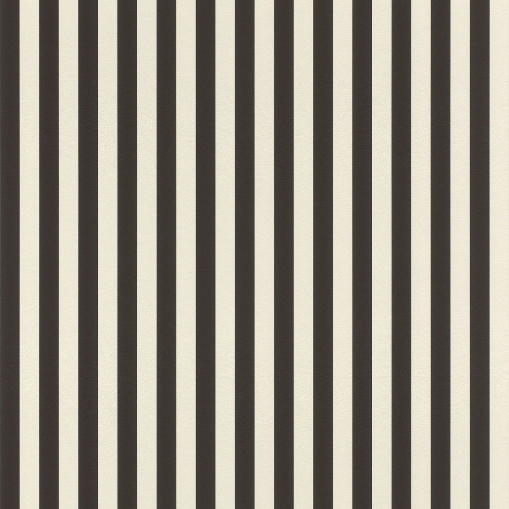 Rasch öntapadós tapéta, fekete-fehér csíkos, 0,53 x 6,00 m