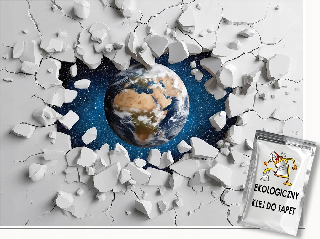 Gyerek Fotótapéta 3D Föld Kozmosz Gyerek Tapéta Flizelina 200x140