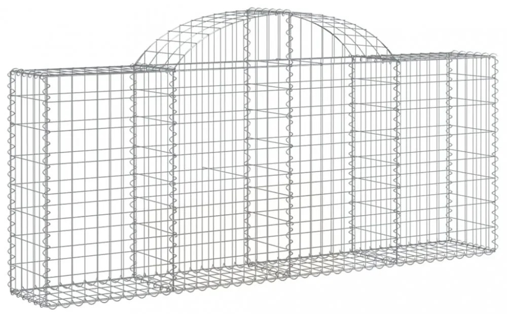 20 db íves horganyzott vas gabion kosár 200x30x80/100 cm