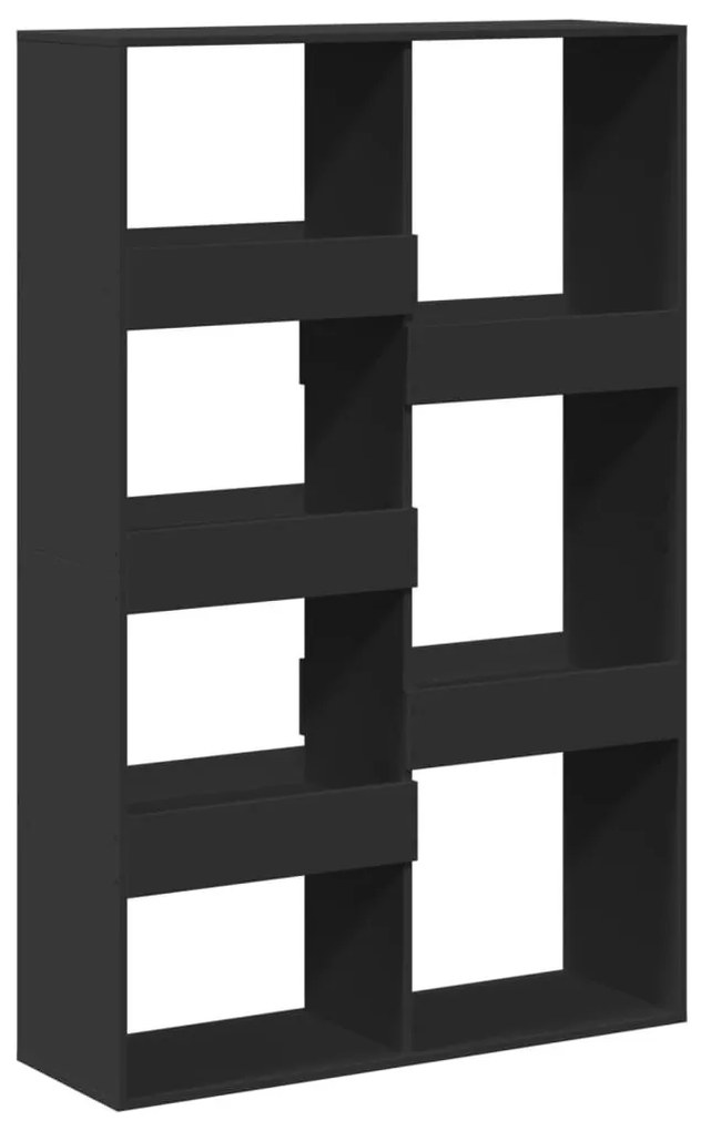 fekete szerelt fa könyvespolc 100 x 33 x 155,5 cm