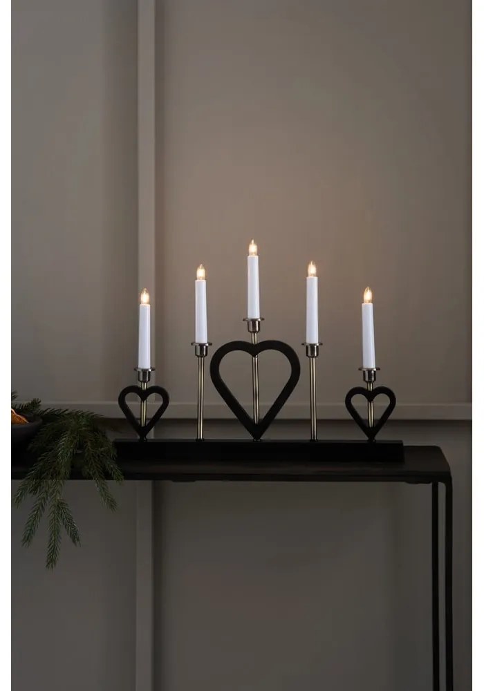 Fekete karácsonyi fénydekoráció Melissa – Markslöjd