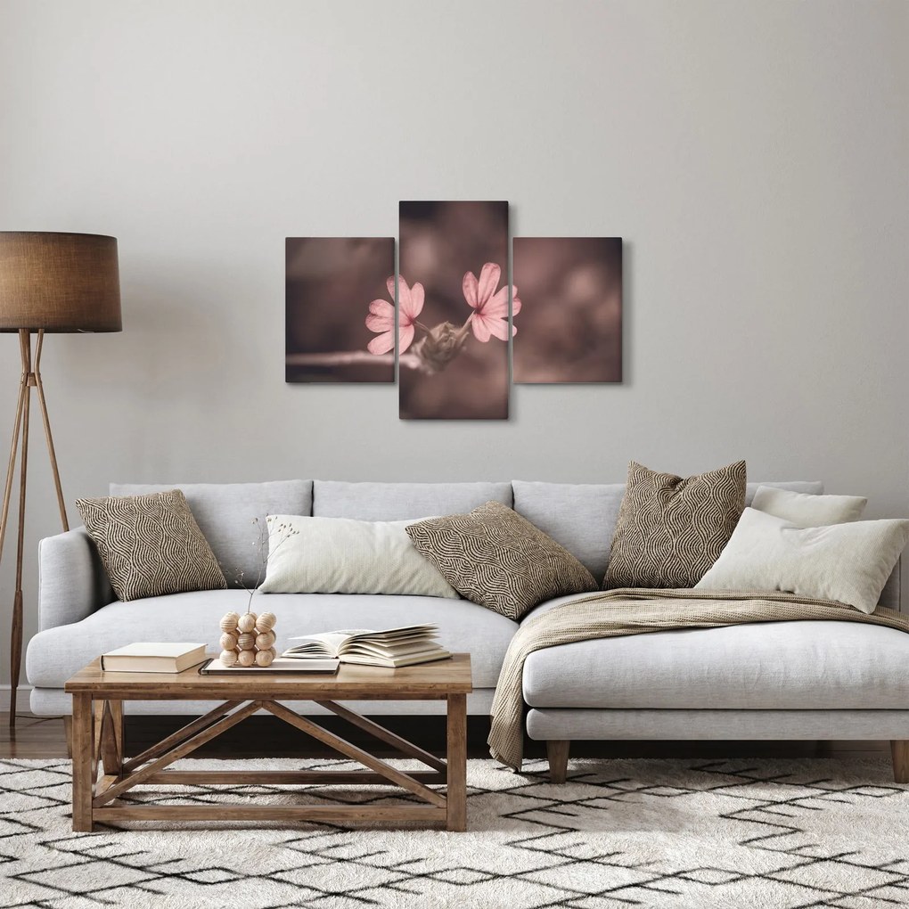 Rózsaszín virág képe (90x60 cm)