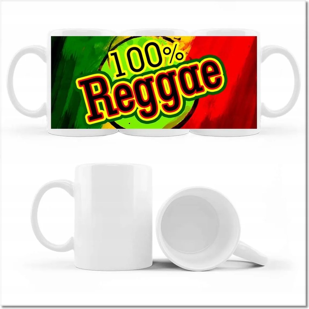 Száz százalék Reggae nyomott mintás bögre