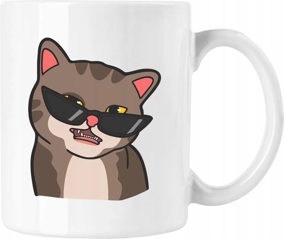 Bögre Cica Vicces Mém 12 Fehér 330ml