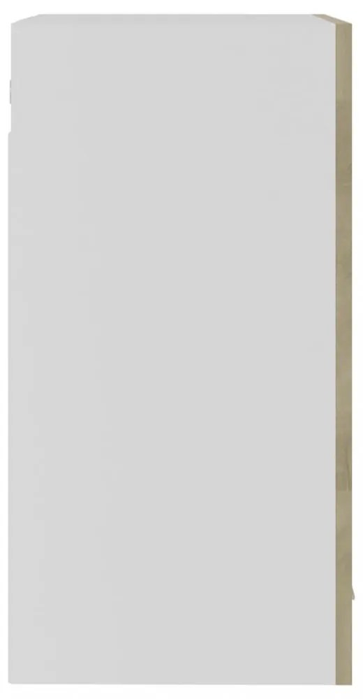 “Lyon” sonoma tölgy szerelt fa függő üvegszekrény 40x31x60 cm