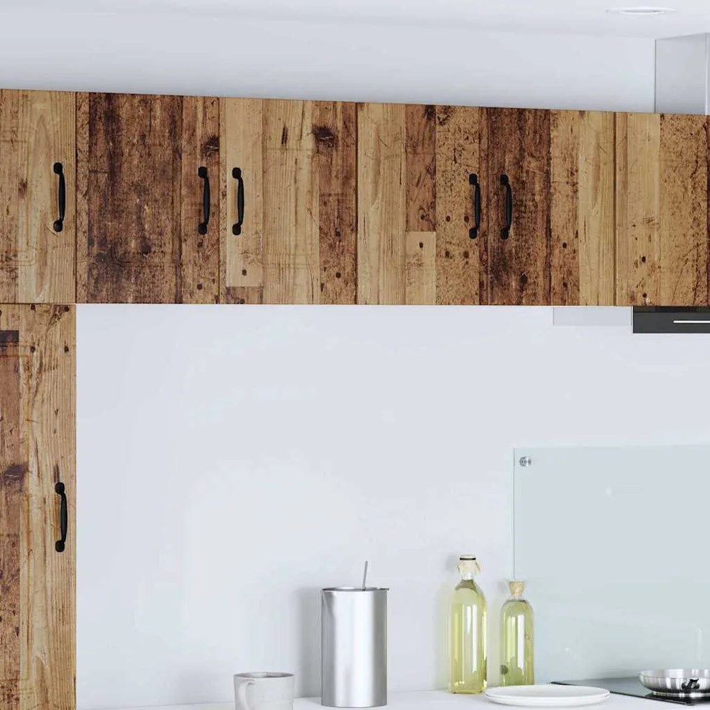 Fali konyhaszekrény 2 pcs Öreg fa 60 x 31 x 40 cm Faanyag