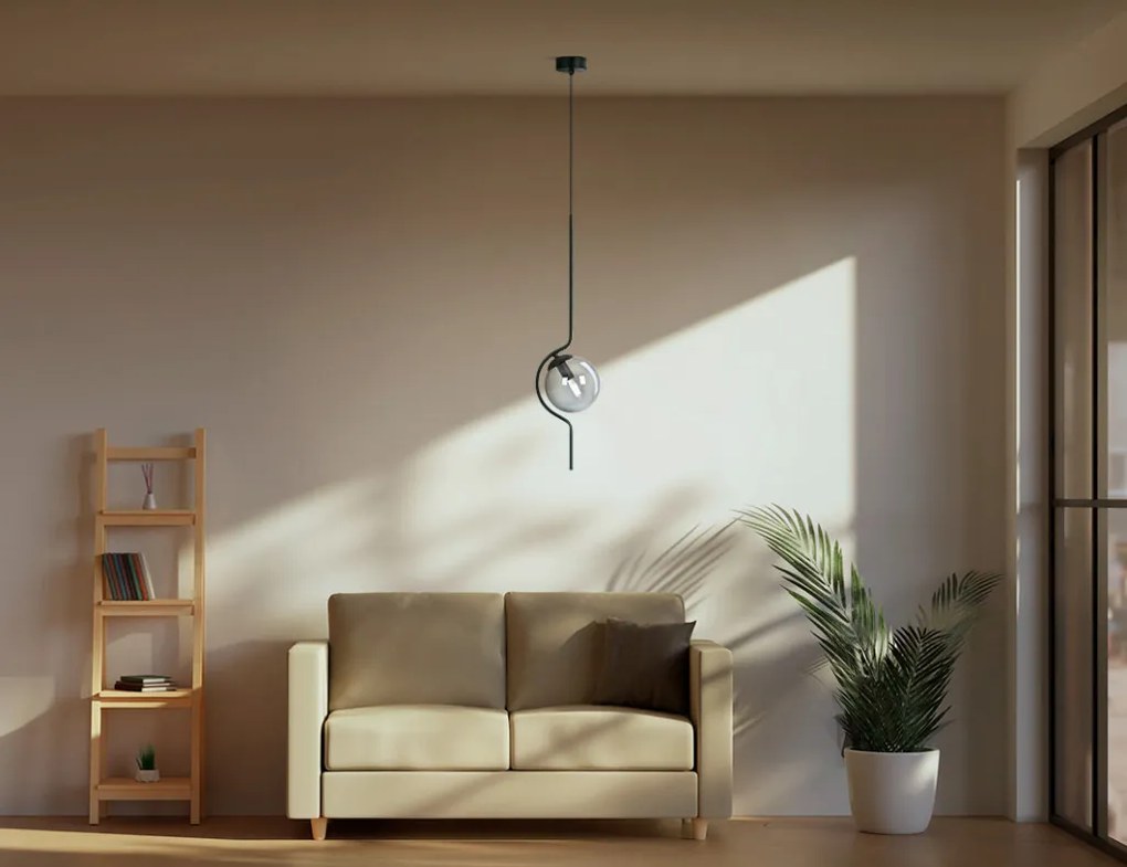 KAJA K-5330 NEVA Modern Függesztett Lámpa Szürke E14 IP20