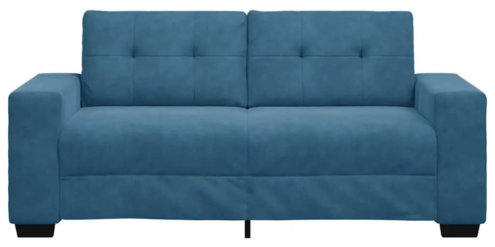vidaXL kék bársony loveseat kanapé 140 cm